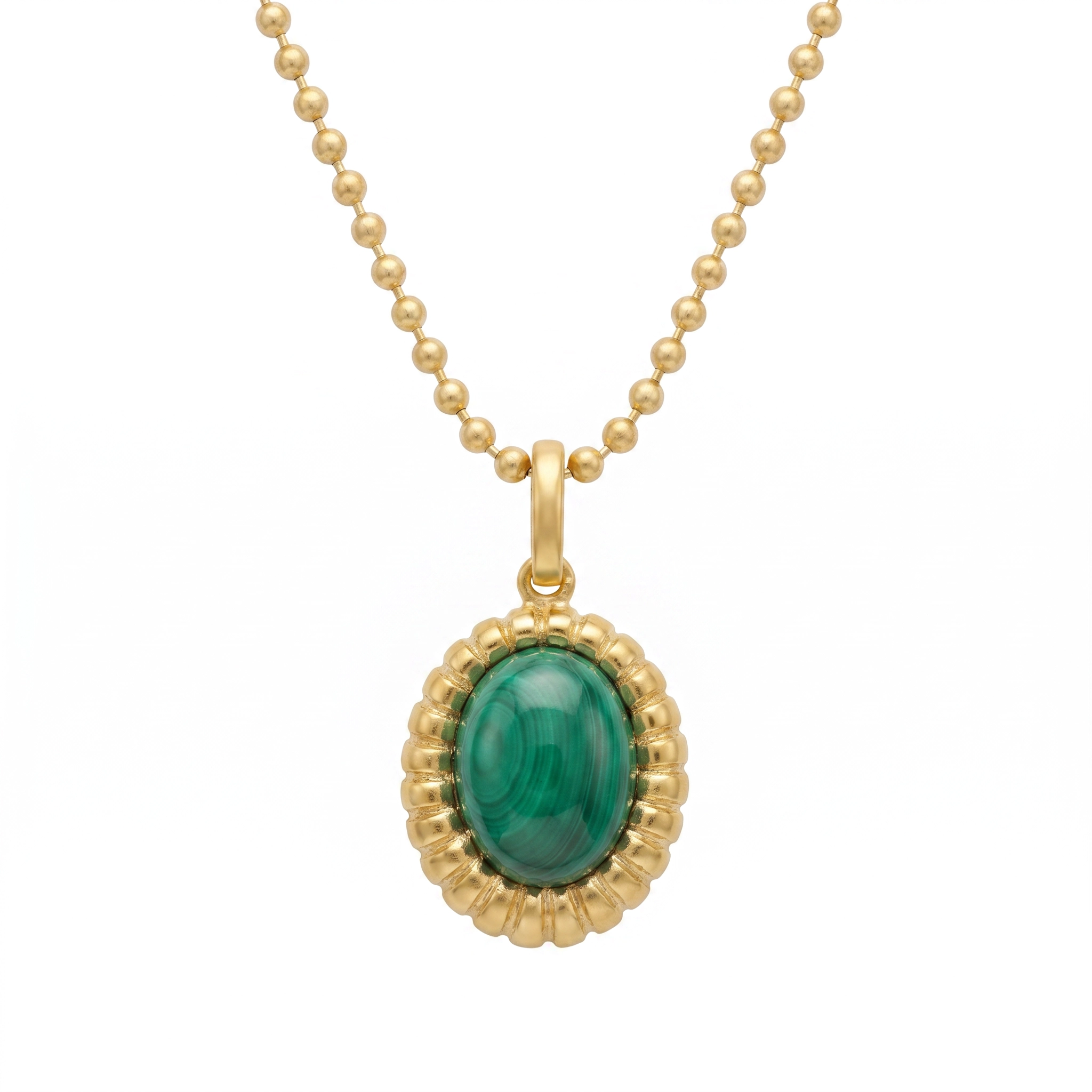 necklace.silver.925.gold.malachite گردنبند نقره روکش طلای زرد با مالاکیت
